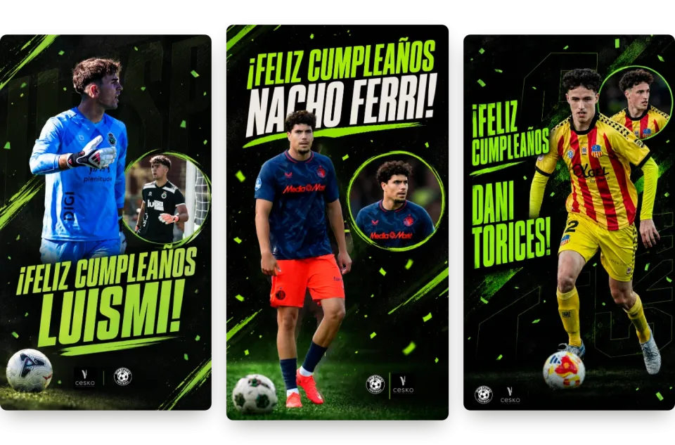 Three INV Sport birthday posts for its players: Luismi, Nacho Ferri and Dani Torices